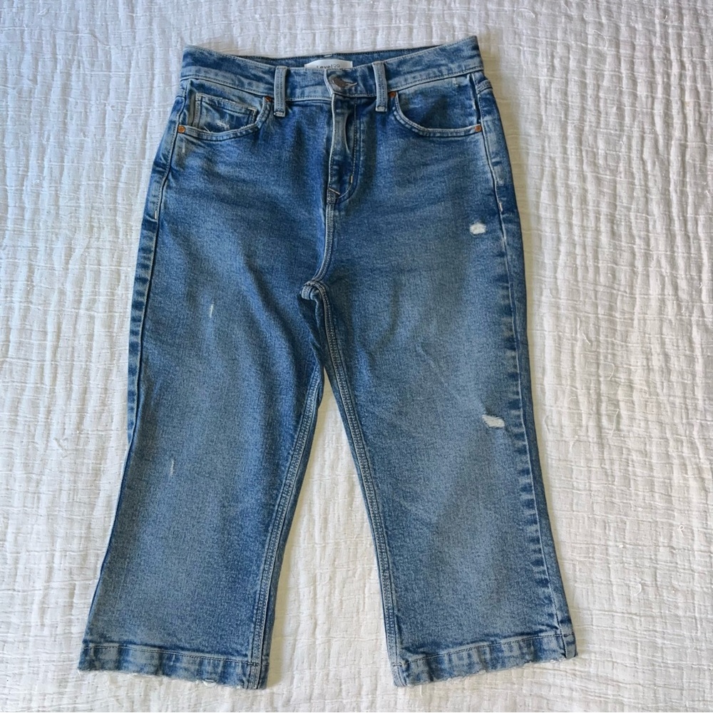 { Anthropologie } Level 99 High Waist Cropped Pedal Pushers Jeans, size 26